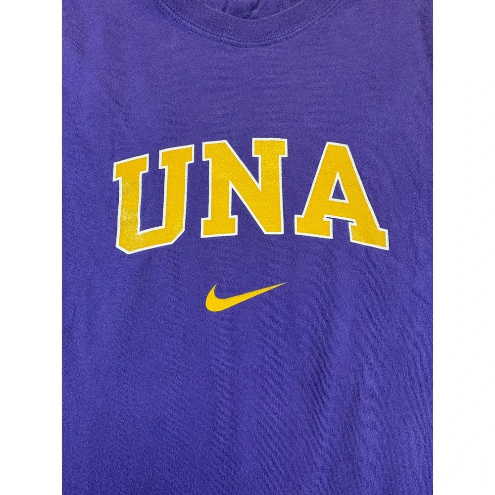 Nike UNA University of North Alabama Purple Graphic T-Shirt Mens Medium
